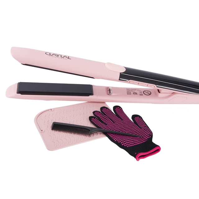 Plancha para Cabello Profesional 260 °C con Tecnología Plasma de Iones Positivos y Negativos | Placas de Cerámica con Turmalina | Calentamiento Rápido y Apagad