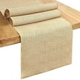 thumbnail image 2 of Cterwk Burlap Table Runner Farmhouse Rustic Burlap Table Runner for Birthday Party Home Dining Kitchen Decorations, 12" x 71", 2 of 6