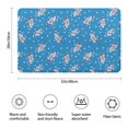 thumbnail image 3 of Pioneer Flower Floral Print Pattern Bathroom Rugs Mat, Non Slip Microfiber Bathroom Rug with Rubber Backing, Soft Mats for Bathroom Floor Tub Shower, 20"x32", 3 of 5