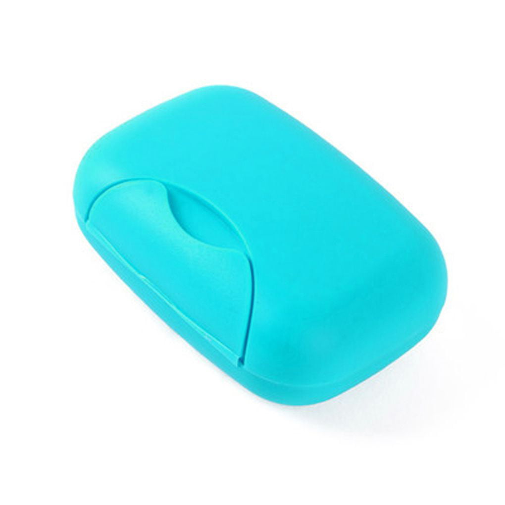 Plastic Soap Case Holder Container Box Home Outdoor Hiking Camping Travel Blue 