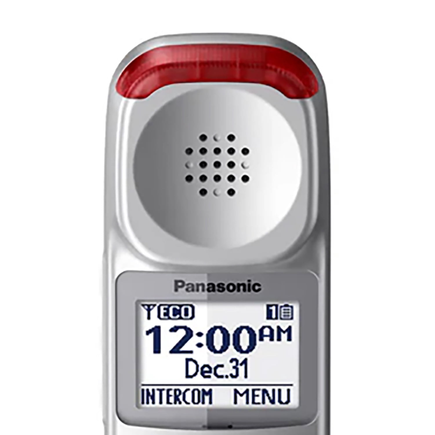 Panasonic Amplified Cordless Phone Accessory Handset for Panasonic KX-TGM45S Series, Silver & Red, KX-TGMA45S