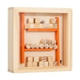 thumbnail image 1 of Juego de mesa de laberinto de madera, laberinto de canicas, juguete artesanal, equilibrio, juguete educativo Color de la madera, 1 of 9