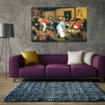 thumbnail image 3 of Pieter Bruegel The Elder Painting The Peasant Wedding By Pieter Brueghel Canvas Art Framed Wall Art, 3 of 7