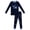 style 1, variant on NIPAXO Boys Pajamas Set Long Sleeve Airplane Cloud Print Casual Sleepwear with Blue Trim for Toddler Little Boys