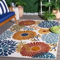 thumbnail image 2 of SAFAVIEH Cabana Garnet Cream/Red 4'X6' Indoor/Outdoor Area Rug Cream/Red, 5'3" x 7'6", 2 of 18