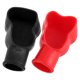 thumbnail image 2 of par de tapas protectoras de terminales de batería de PVC, cubiertas aislantes para terminales de batería de coche, para proteger la batería del coche., 2 of 5