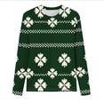 thumbnail image 5 of Stamzod Womens Tops Trendy Cute Long Sleeve Shirts Crew Neck Casual Blouses Spring Outfits Clothes Army Green E XXXXXL, 5 of 8
