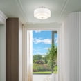 thumbnail image 6 of Livex Lighting Claremont Ceiling Mount in Brushed Nickel, 6 of 11