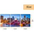 thumbnail image 4 of Hieng Wall Art for Living Room Cleveland Skyline Canvas Art Prints Ohio Cityscape Home Decor City Landscape Painting Picture Modern Artwork Wall Decor (only canvas), 4 of 6