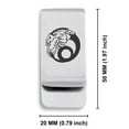 thumbnail image 2 of Stainless Steel Capricorn Zodiac (Sea Goat) Classic Slim Money Clip Credit Card Holder, 2 of 2