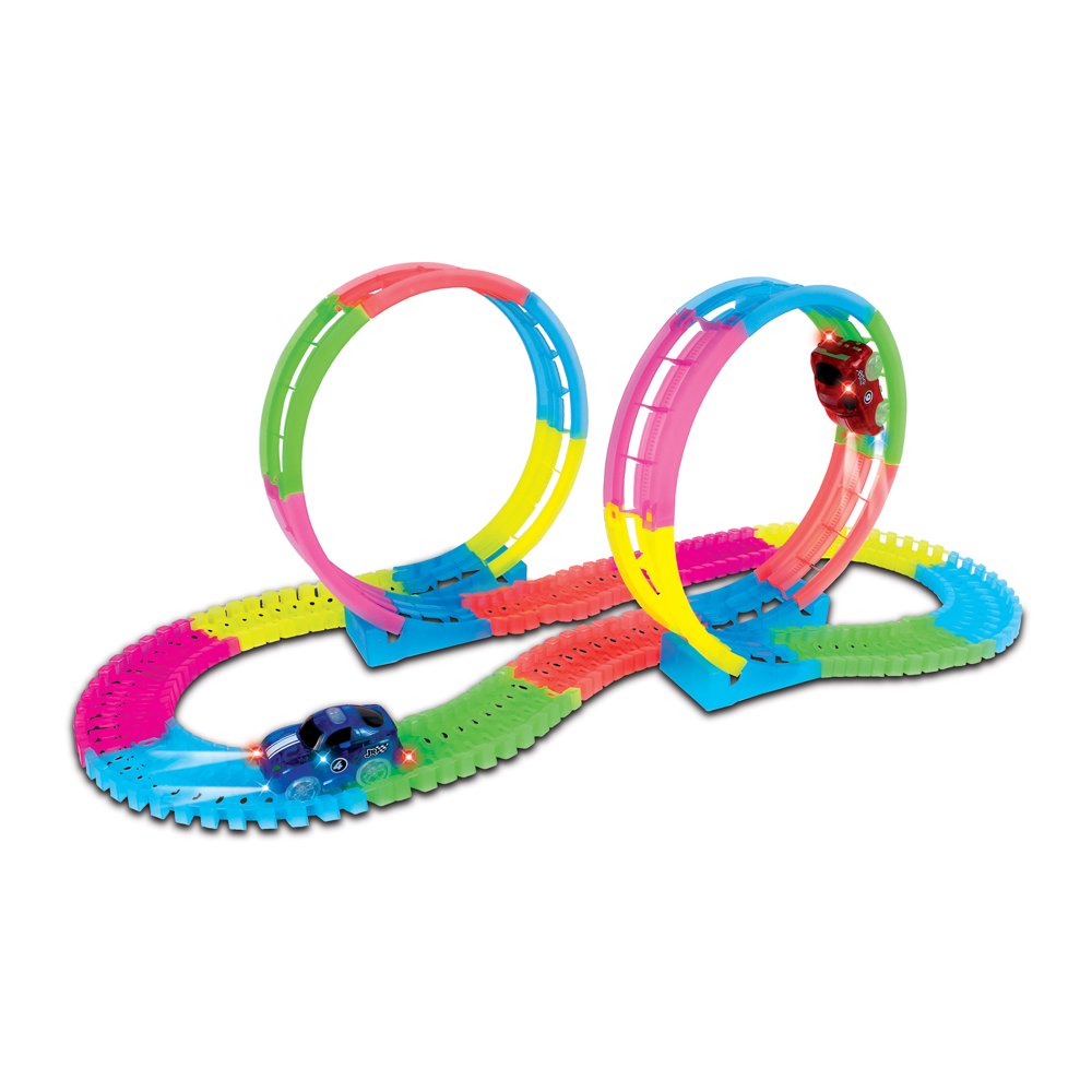 NKOK Junior Racers Glow-Trax Race Track Set - Walmart.com - Walmart.com