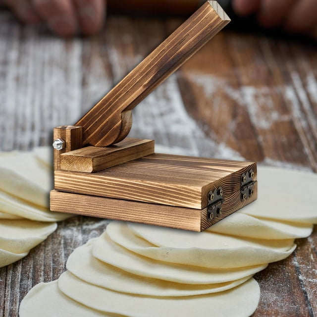 Prensa de tortillas de madera, herramienta prensadora de tortillas de maíz para Picnic, horneado en casa cuadrado BLESIY Prensador de bolas de masa