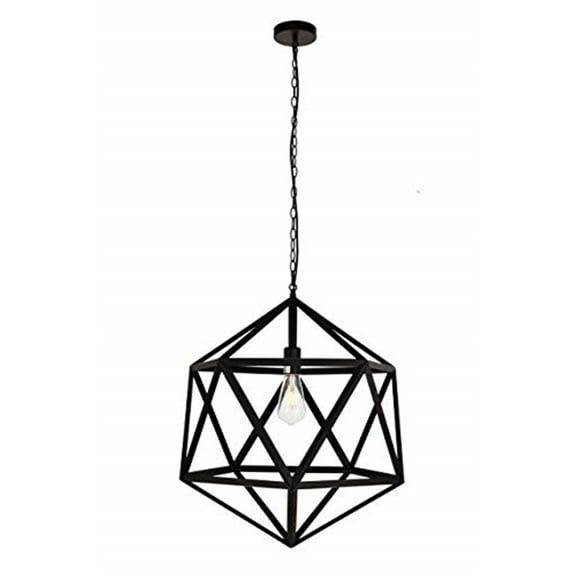 Indoor Modern Ceiling Decorative Iron Redmond Collection Pendant D19.7 H22.6 Lt:1 Black Finish
