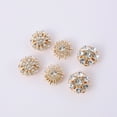 thumbnail image 2 of 2Pcs Small Size Rhinestone Crystal Flower Brooches Pins Set DIY Wedding bridal Bouquet Women Broaches, 2 of 3