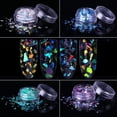 thumbnail image 3 of Nail Giltter Sequines Fluorescent Glass Paper Dust Powder Nail Art DIY Decor, 3 of 7