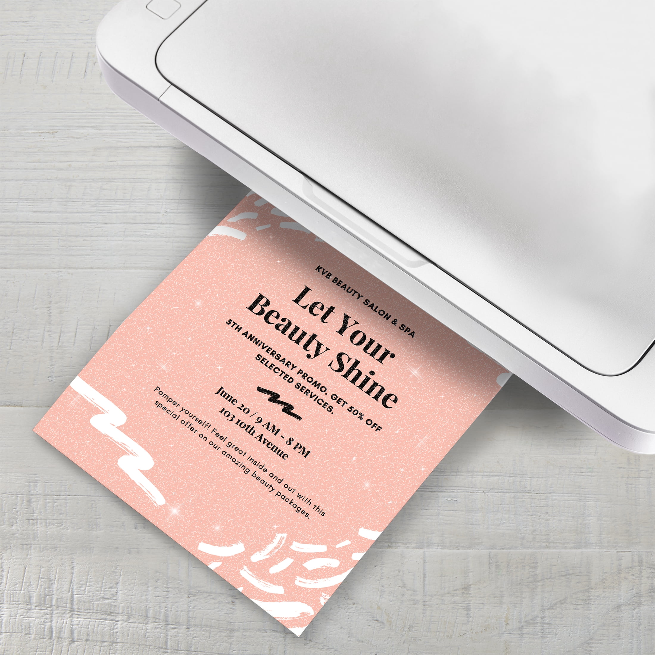 Pen+Gear White Glitter Card Stock, 8.5" x 11", 104 lb, 10 Sheets
