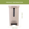 thumbnail image 2 of Trash Can Step-on Trash Can With Foot Pedal 10L Household Waste Basket Container, 2 of 6
