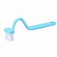 thumbnail image 5 of 3 Pcs Toilet Cleaning Brush WC Corner Curving Soft Brush Cleaning Brush, 20cm Blue, green, pink, 5 of 5