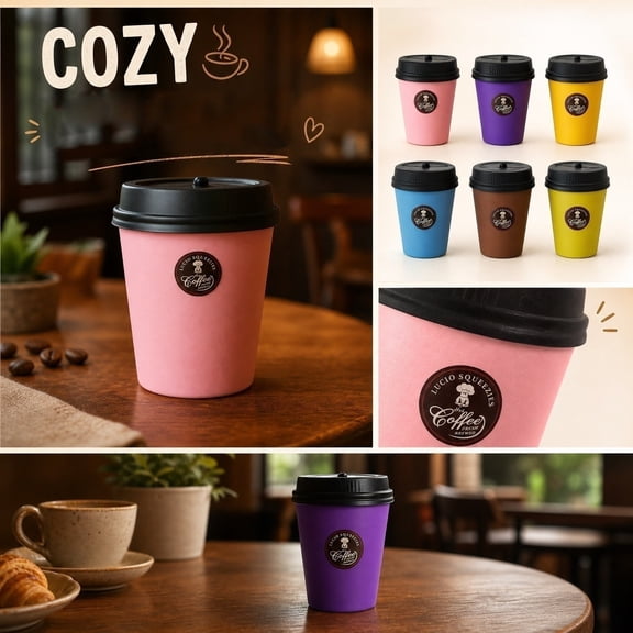 Mini Coffee Cup Shaped Squishy Anxiety Relief Toy, Multi-Color Soft Squeeze Sensory Fidget Toy, Calming Hand Toy for Teens School Office Travel(Color Random)