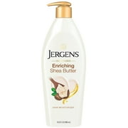 Jergens Hand and Body Lotion, Oil-Infused Shea Butter Deep Conditioning Moisturizer, with Pure African Shea Butter for Visibly Radiant Skin, 16.8 Oz