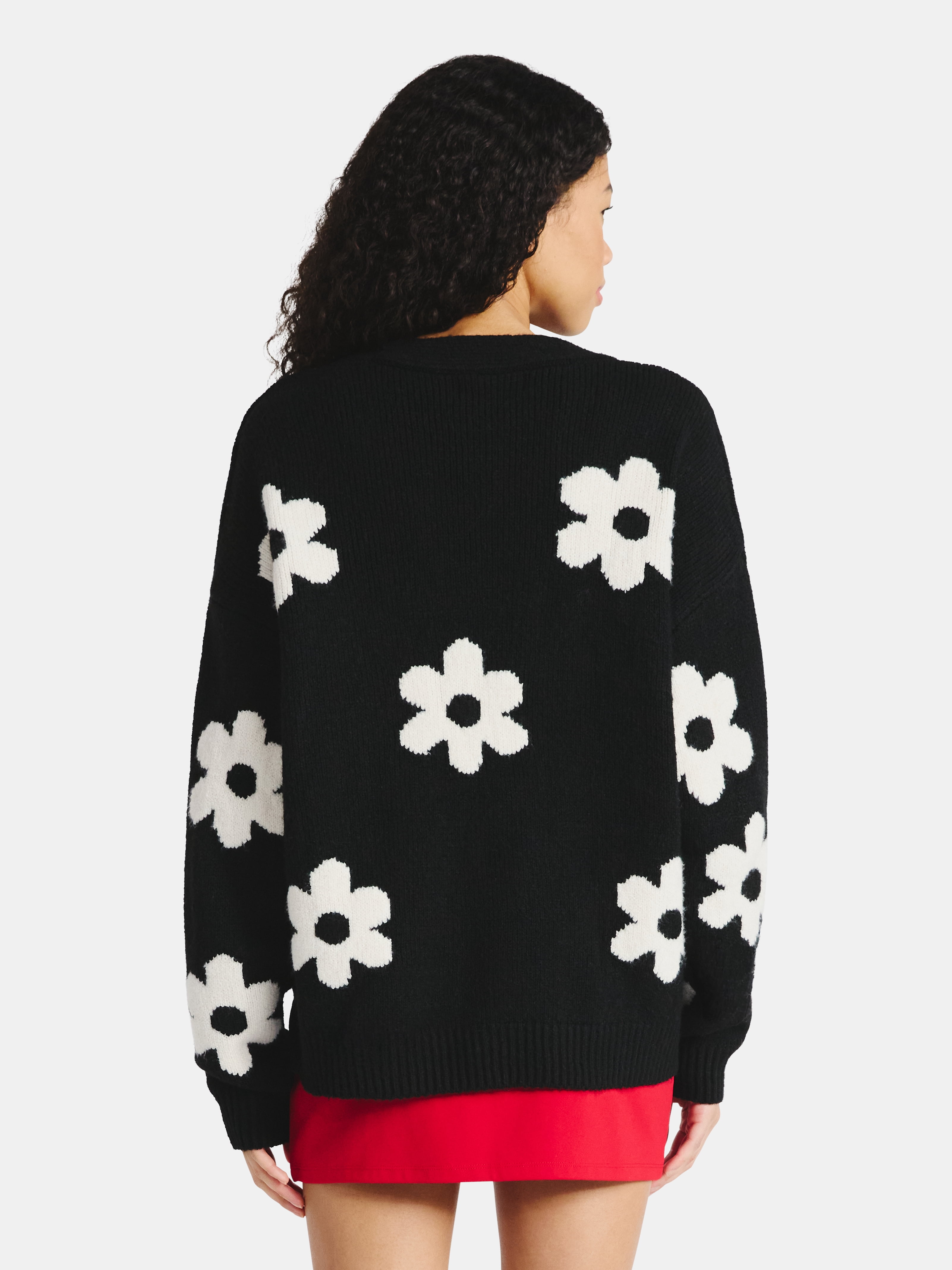 No Boundaries Button-Front Cardigan, Women's