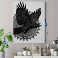 thumbnail image 4 of Raven Mandala Canvas Print, Mystic Boho Wall Art for Living Room Bedroom Home Office Study Hotel Entryway Decor, 4 of 8