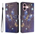thumbnail image 1 of FOXDOCK Funda Tipo Cartera para iPhone 16 Plus con Soporte y Correa – Diseño de Patrones Lindos, 1 of 6