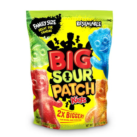 Sour Patch Kids Big Soft & Chewy Candies, 1.9 Lb. (Best Candy For Kids)