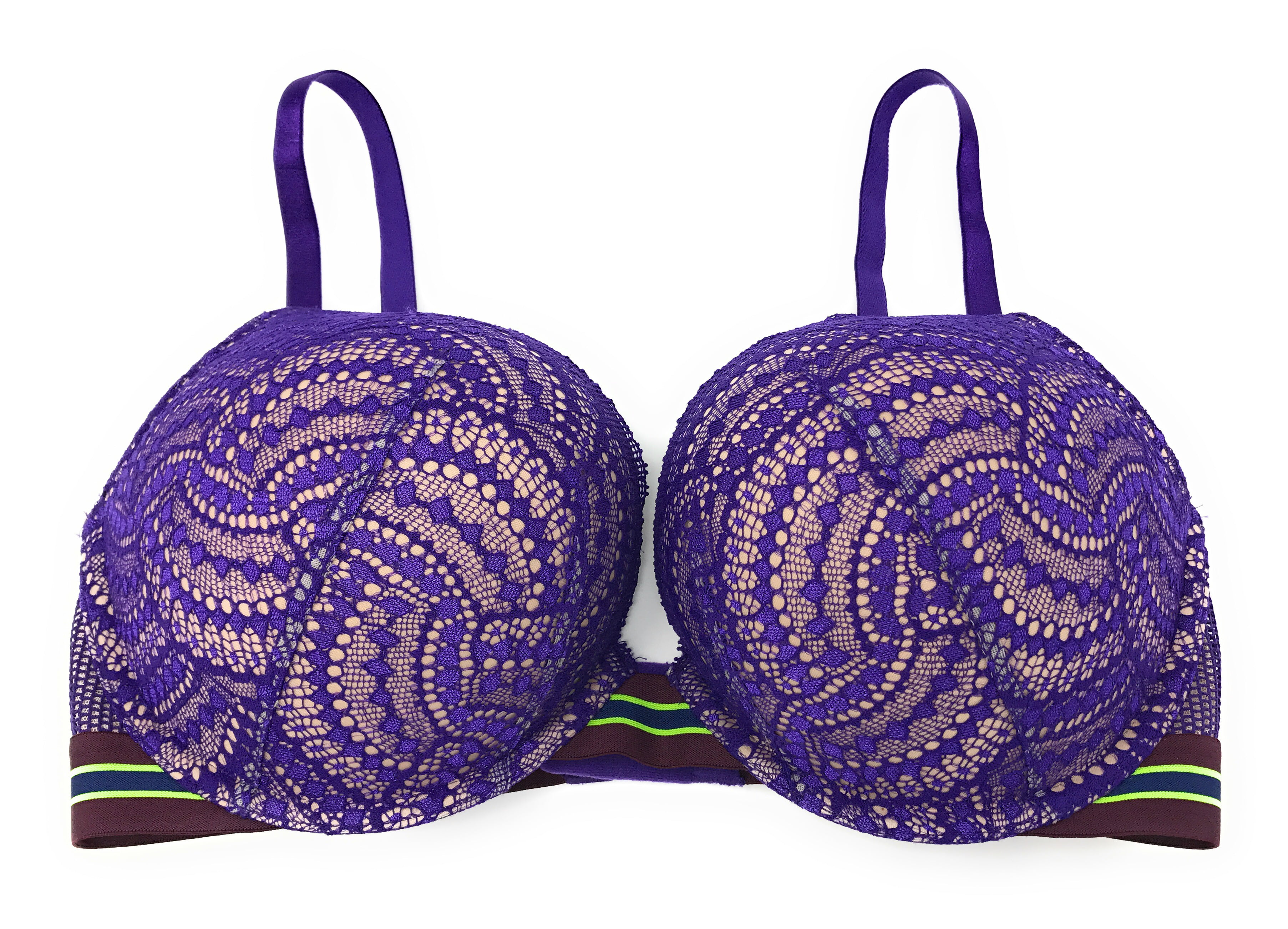 VICTORIA SECRET BRA Bombshell Push Up Adds 2 Cup Sizes Mauve Solid Very  Sexy New $59.84 - PicClick