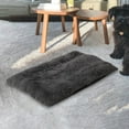 thumbnail image 3 of Alfombrilla extraíble para perros y gatos, cama antideslizante para gatitos, caseta de invierno con funda extraíble gris oscuro L, 3 of 5