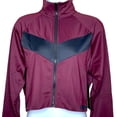 thumbnail image 6 of Mono B. Chevron Full Zip Front Contrast Tricot Crop Track Jacket, 6 of 8