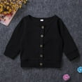 thumbnail image 3 of Boys Girls Button-down Cardigan  Solid Color Sweater  Casual Outerwear, 3 of 9
