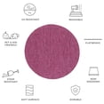 thumbnail image 6 of Safavieh Courtyard Mitre Geometric Indoor/Outdoor Area Rug, Red, 6'7" x 6'7" Round, 6 of 10