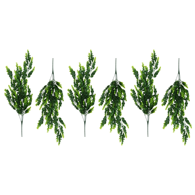 6Pcs Artificial Trailing Plants Hanging Plants Faux Foliage Greenery