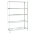 thumbnail image 3 of Hyper Tough Chrome Wire Shelf 5-Tier Heavy Duty 72"H x 48"W x 16"D, 3000lb Total Capacity, 3 of 9