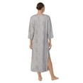thumbnail image 5 of Aria Women's Brushed Knit 3/4 Sleeve V-Neck Lounger Nightgown with Pockets, Sizes XS to 5X, 5 of 5