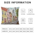 thumbnail image 5 of GOSMITH  Throw Pillow Covers Cases Decorative Autumn Old Tallinn Street Childish City Cityscape Estonia Europe Guide Markers Two Sides Print Pillowcase Case Cushion Cover, 5 of 5