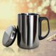 thumbnail image 4 of Taza de viaje de acero inoxidable con aislamiento para café, agua y té (350 ml y 500 ml), 4 of 8