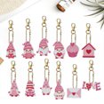 thumbnail image 1 of Cuadros Decorativos 12 Uds. De llaveros de arte con diamantes, sombrero rojo de doble cara, gnomo para niños, adultos, fiesta en casa DQrwqpou embutido en tela, 1 of 3