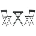 thumbnail image 3 of vidaXL Bistro Set 3 Piece Folding Outdoor Patio Furniture Set Poly Rattan, 3 of 10