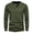 Army Green, variant on Men's T-Shirts Long-Sleeved Henley Shirts Solid Colour Bottom Shirt Comfort Tee Tops for Mens M- 3XL