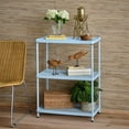 thumbnail image 2 of Design Ideas MeshWorks 3-Tier Metal Storage Shelving Unit Rack, Blue, 2 of 3
