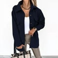 thumbnail image 4 of Womens Corduroy Shirt Long Sleeve Button Down Shirts Casual Jacket Tops Shacket, 4 of 6