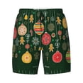 thumbnail image 4 of Lsque Mens Swim Trunks Christmas Pattern - Bathing Suit Compression Liner - Beach Swim Shorts Swimwear - (S-3XL) - Stretch Quick Dry -Large, 4 of 9