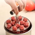 thumbnail image 3 of Meatball Maker - 1Pc Stainless Steel 6 Hole Hand Press Tool for Fish Pork Veggie Balls, 3 of 8