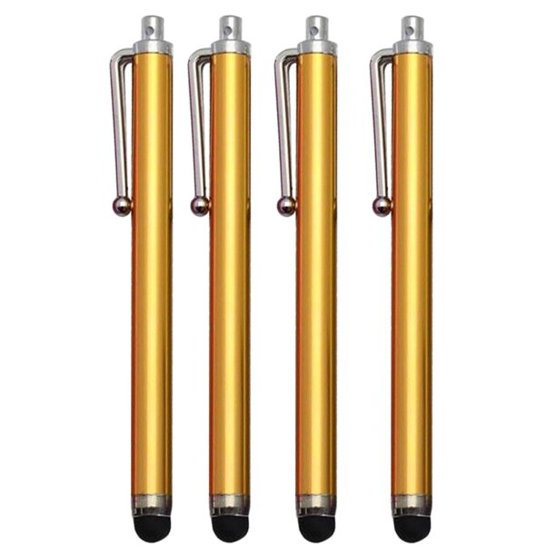 Paquete de 4 lápices ópticos para dispositivos de táctil Lápiz óptico capacitivo universal para teléfonos móviles, tabletas, portáti dorado Macarena Pantalla táctil con lápiz lápiz