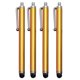 thumbnail image 1 of Paquete de 4 lápices ópticos para dispositivos de táctil Lápiz óptico capacitivo universal para teléfonos móviles, tabletas, portáti dorado Macarena Pantalla táctil con lápiz lápiz, 1 of 7