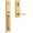 Silver, variant on Baldwin EESANxSQUCQE044 Santa Cruz Full Plate Single Cylinder Keyed Entry Handleset -