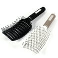 thumbnail image 3 of New Anti-static Curved Vent Brush,Flex Vented Detangling Styling Hair Brush for Long Thick Curly Hair, Massage Brush for Women , Curved Vent Hairbrush, Row Massage Comb Brush, 3 of 3
