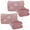 2-pack Pink, variant on BlueHills Premium Soft Travel Blanket Pillow Airplane Mini - Navy Blue